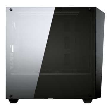 MG130-G, Tempered Glass, No PSU, microATX, Black, Mini Tower Case