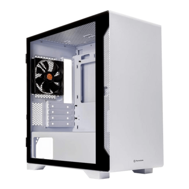 S100 TG Snow, Tempered Glass, No PSU, microATX, White, Mini Tower Case