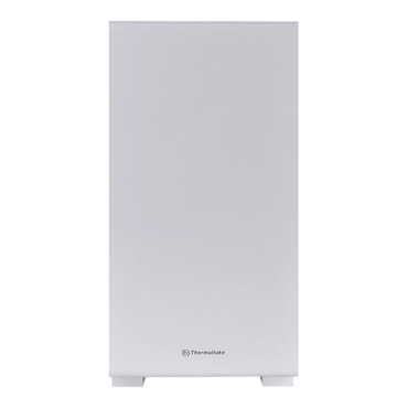 S100 TG Snow, Tempered Glass, No PSU, microATX, White, Mini Tower Case