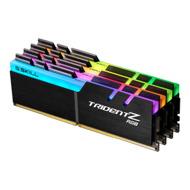 128GB Kit (4 x 32GB) Trident Z RGB DDR4 3600MHz, CL18, Black, RGB LED, DIMM Memory