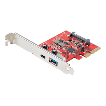 PEXUSB311AC3, 1 x USB 3.2 Type-C/1 x USB 3.2 Type-A Connector to PCI Express 3.0 x4 Add-On Card