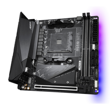 B550I AORUS PRO AX, AMD B550 Chipset, AM4, DP, Mini-ITX Motherboard