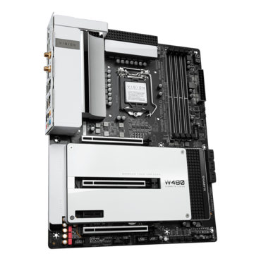 W480 VISION D, Intel® W480 Chipset, LGA 1200, 2x Thunderbolt™ 3, ATX Motherboard