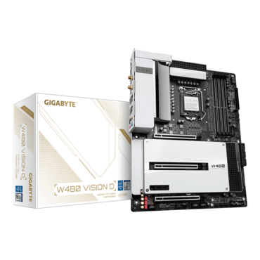 W480 VISION D, Intel® W480 Chipset, LGA 1200, 2x Thunderbolt™ 3, ATX Motherboard