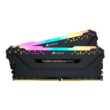 32GB Kit (2 x 16GB) VENGEANCE® RGB Pro DDR4 3600MHz, CL18, Black, RGB LED, DIMM Memory