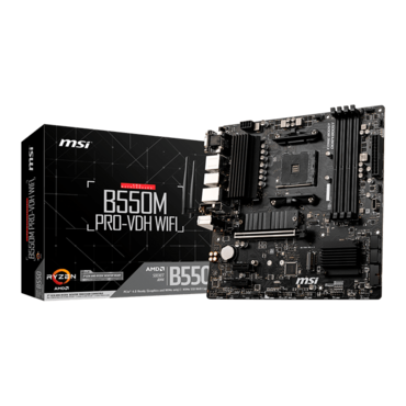 B550M PRO-VDH WIFI, AMD B550 Chipset, DP, microATX Motherboard