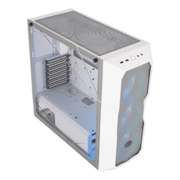 MasterBox TD500 Mesh, Tempered Glass, No PSU, E-ATX, White, Mid Tower Case