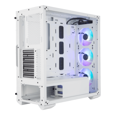MasterBox TD500 Mesh, Tempered Glass, No PSU, E-ATX, White, Mid Tower Case