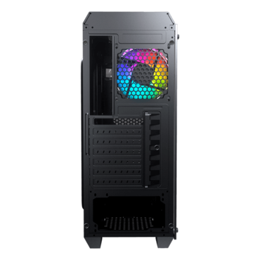 MX331 Mesh-G, Tempered Glass, No PSU, ATX, Black, Mid Tower Case