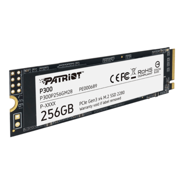 256GB P300, 1700 / 1100 MB/s, 3D TLC NAND, PCIe NVMe 3.0 x4, M.2 2280 SSD