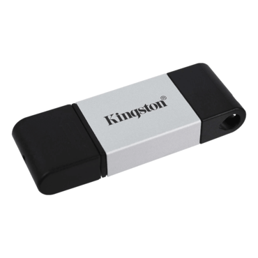 DataTraveler 80, 128GB, USB Type-C 3.2 Gen 1, Black/Silver, Flash Drive