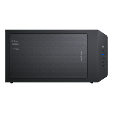 MG120-G Tempered Glass, No PSU, microATX, Black, Mini Tower Case