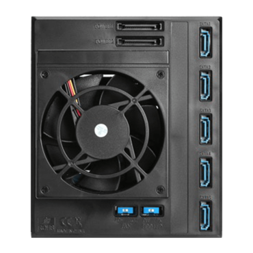 BPN-SEA350HD, Trayless 3x 5.25&quot; to 5x 3.5&quot;, SAS/SATA 12Gb/s, HDD, Black Hot-swap Rack