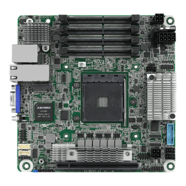 X570D4I-2T, AMD X570, AM4, DDR4-2933 128GB SO-DIMM/ 4, VGA, M.2, 10GbLAN / 2, Mini-ITX Motherboard