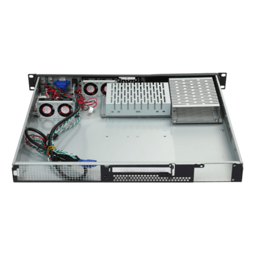 RM-1UWIN512, 2x 3.5" or 2.5" Bays, No PSU, ATX, Black, 1U Chassis