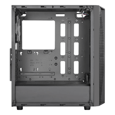 FARA B1 RGB, Tempered Glass, No PSU, ATX, Black, Mid Tower Case