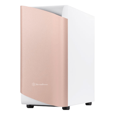 SETA A1, Tempered Glass, No PSU, ATX, Rose Gold/White, Mid Tower Case