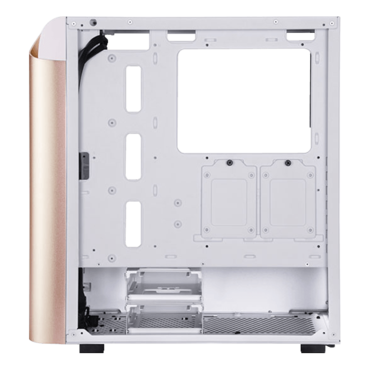 SETA A1, Tempered Glass, No PSU, ATX, Rose Gold/White, Mid Tower Case