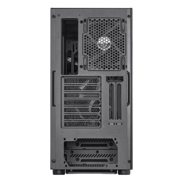 SETA A1, Tempered Glass, No PSU, ATX, Silver/Black, Mid Tower Case