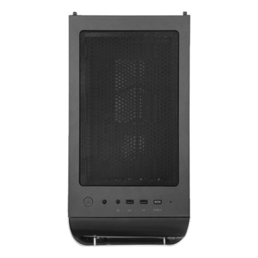 SETA A1, Tempered Glass, No PSU, ATX, Silver/Black, Mid Tower Case