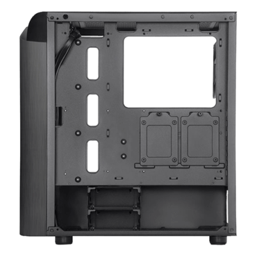 SETA A1 Tempered Glass, No PSU, ATX, Titanium/Black, Mid Tower Case