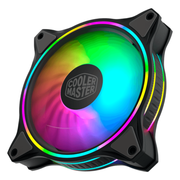 MASTERFAN MF120 HALO ARGB 3 x 120mm, w/ Controller, ARGB LEDs, 1800 RPM, 47.2 CFM, 30 dBA, Cooling Fans