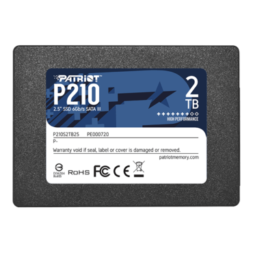 2TB P210 7mm, 520 / 430 MB/s, 3D NAND, SATA 6Gb/s, 2.5&quot; SSD