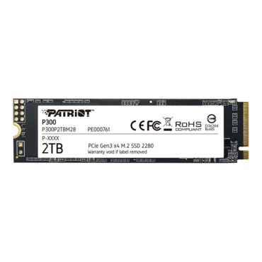 2TB P300, 2100 / 1650 MB/s, 3D TLC NAND, PCIe NVMe 3.0 x4, M.2 2280 SSD