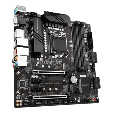 W480M VISION W, Intel® W480 Chipset, LGA 1200, 2x DP, microATX Motherboard