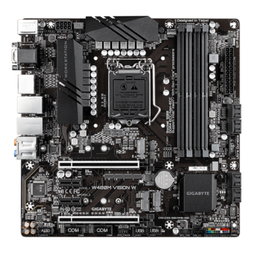 W480M VISION W, Intel® W480 Chipset, LGA 1200, 2x DP, microATX Motherboard