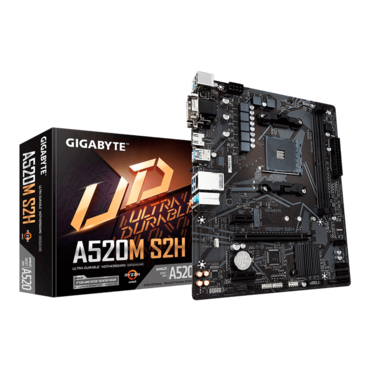 A520M S2H, AMD A520 Chipset, AM4, HDMI, microATX Motherboard