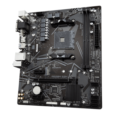 A520M S2H, AMD A520 Chipset, AM4, HDMI, microATX Motherboard