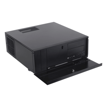 Grandia GD07B-C, No PSU, E-ATX, Black, HTPC Case