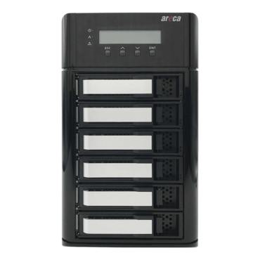 ARC-8050T3U-6, 6-Bay 12Gb SAS/SATA Thunderbolt 3 / USB 3.2 Gen2 RAID Enclosure Tower