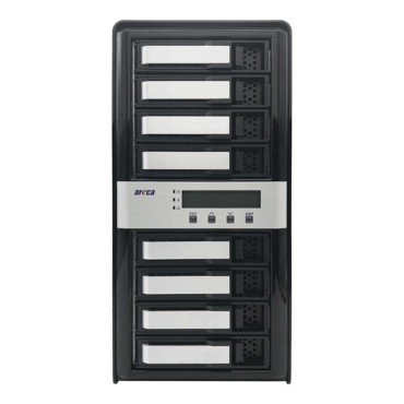 ARC-8050T3U-8, 8-Bay 12Gb SAS/SATA Thunderbolt 3 / USB 3.2 Gen2 RAID Enclosure Tower