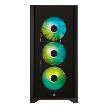 iCUE 4000X RGB, Tempered Glass, No PSU, E-ATX, Black, Mid Tower Case