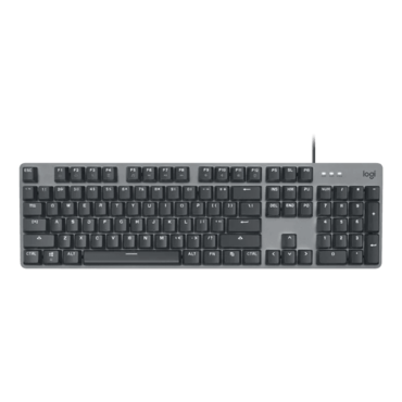 K845, White, Red Linear, Wired, Gray, Mechanical Standard Keyboard