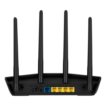RT-AX55, IEEE 802.11ax, Dual-Band 2.4 / 5GHz, 574 / 1201 Mbps, 4xRJ45, Black Wireless Router