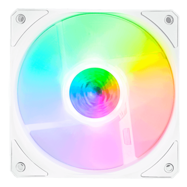 SICKLEFLOW 120 ARGB 3 x 120mm, White, w/ Controller, ARGB LEDs, 1800 RPM, 62 CFM, 27 dBA, Cooling Fans