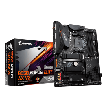 B550 AORUS ELITE AX V2, AMD B550 Chipset, AM4, DP, ATX Motherboard