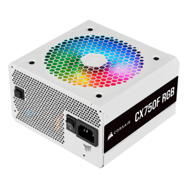 CX750F RGB White, 80 PLUS Bronze 750W, Fully Modular, ATX Power Supply