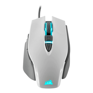 M65 RGB ELITE Tunable FPS, 2 RGB Zones, 18000-dpi, Wired, White, Optical Gaming Mouse