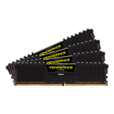 128GB Kit (4 x 32GB) VENGEANCE® LPX DDR4 3600MHz, CL18, Black, DIMM Memory