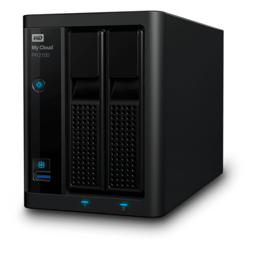 My Cloud Pro Series (28TB) PR2100 2-bay NAS Server, Intel® Pentium N3710 1.6GHz, DDR3 RAM (4GB pre-installed), SATA 6Gb/s, GbLAN / 2, USB 3.0 / 2
