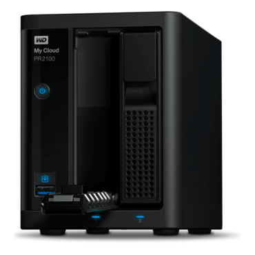 My Cloud Pro Series (28TB) PR2100 2-bay NAS Server, Intel® Pentium N3710 1.6GHz, DDR3 RAM (4GB pre-installed), SATA 6Gb/s, GbLAN / 2, USB 3.0 / 2