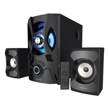 SBS E2900, Wired/Bluetooth, Black, 2.1 Channel Speakers with Subwoofer
