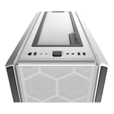 Silent Base 802 Tempered Glass, No PSU, E-ATX, White, Mid Tower Case