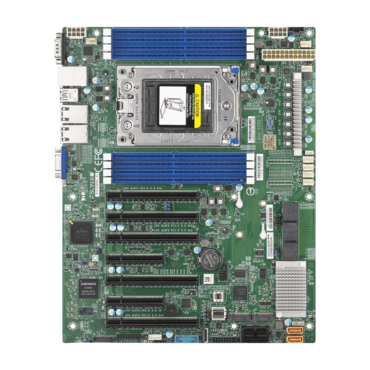 H12SSL-C, AMD SoC, SP3, DDR-3200 2TB 3DS LRDIMM / 8, M.2 / 2, Broadcom 3008, GbLAN / 2, ATX OEM