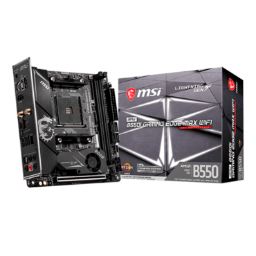 MPG B550I GAMING EDGE MAX WIFI, AMD B550 Chipset, AM4, HDMI, Mini-ITX Motherboard