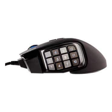 SCIMITAR RGB ELITE, 4 RGB Zones, 18000-dpi, Wired, Black, Optical Gaming Mouse